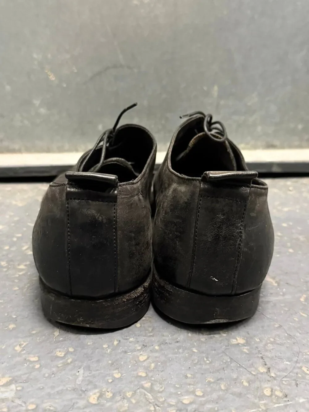 OFFICINE CREATIVE LABORATORIO BLACK LEATHER SHOES